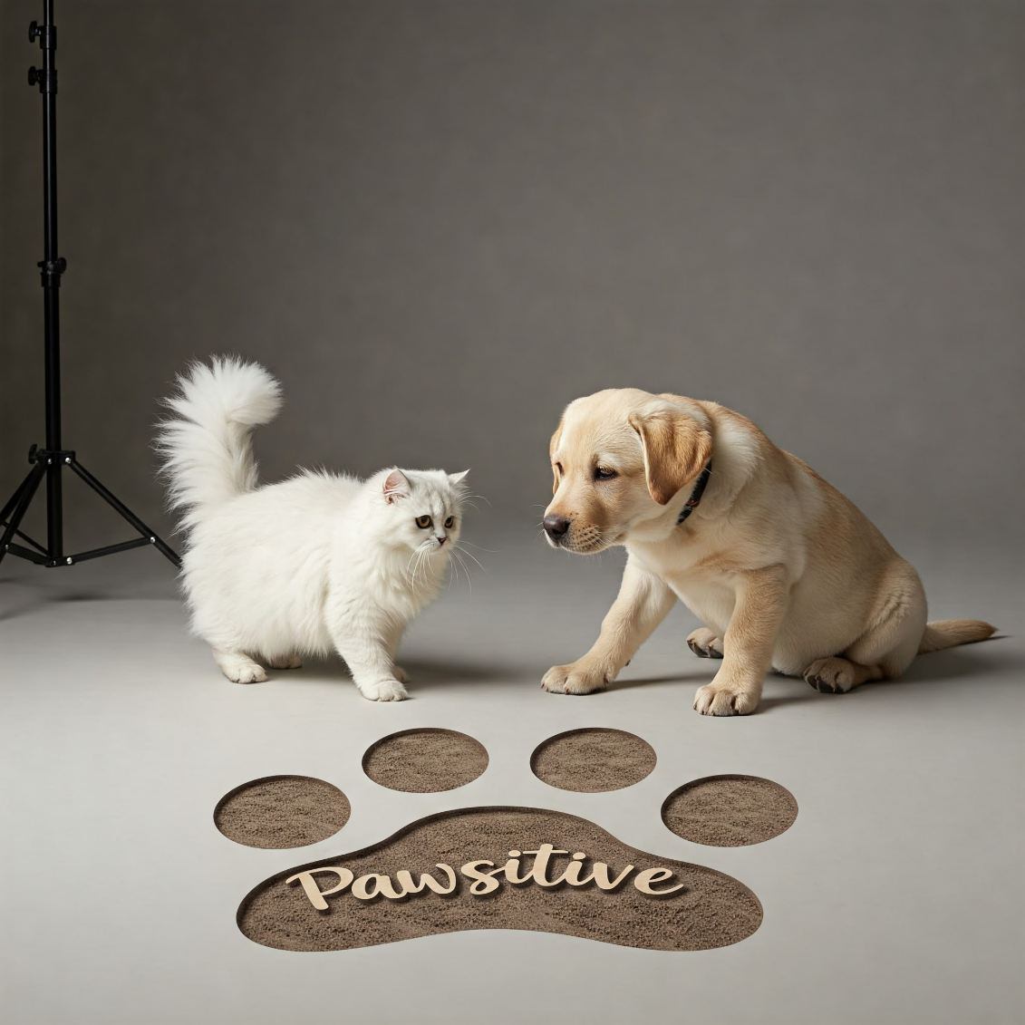 A Dog and Cat with a Stethoscope